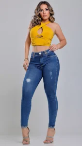 Calça Jeans Cigarrete Belle Feminina Cintura Alta