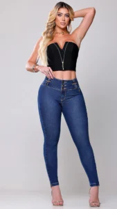 Calça Jeans Cigarrete Royal Feminina Cintura Alta