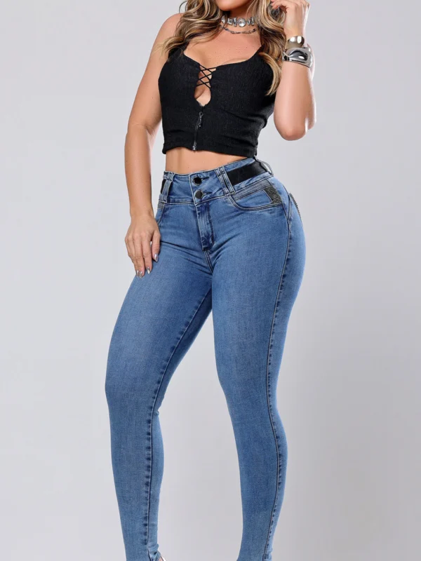 Calça Jeans Cigarrete Bloom