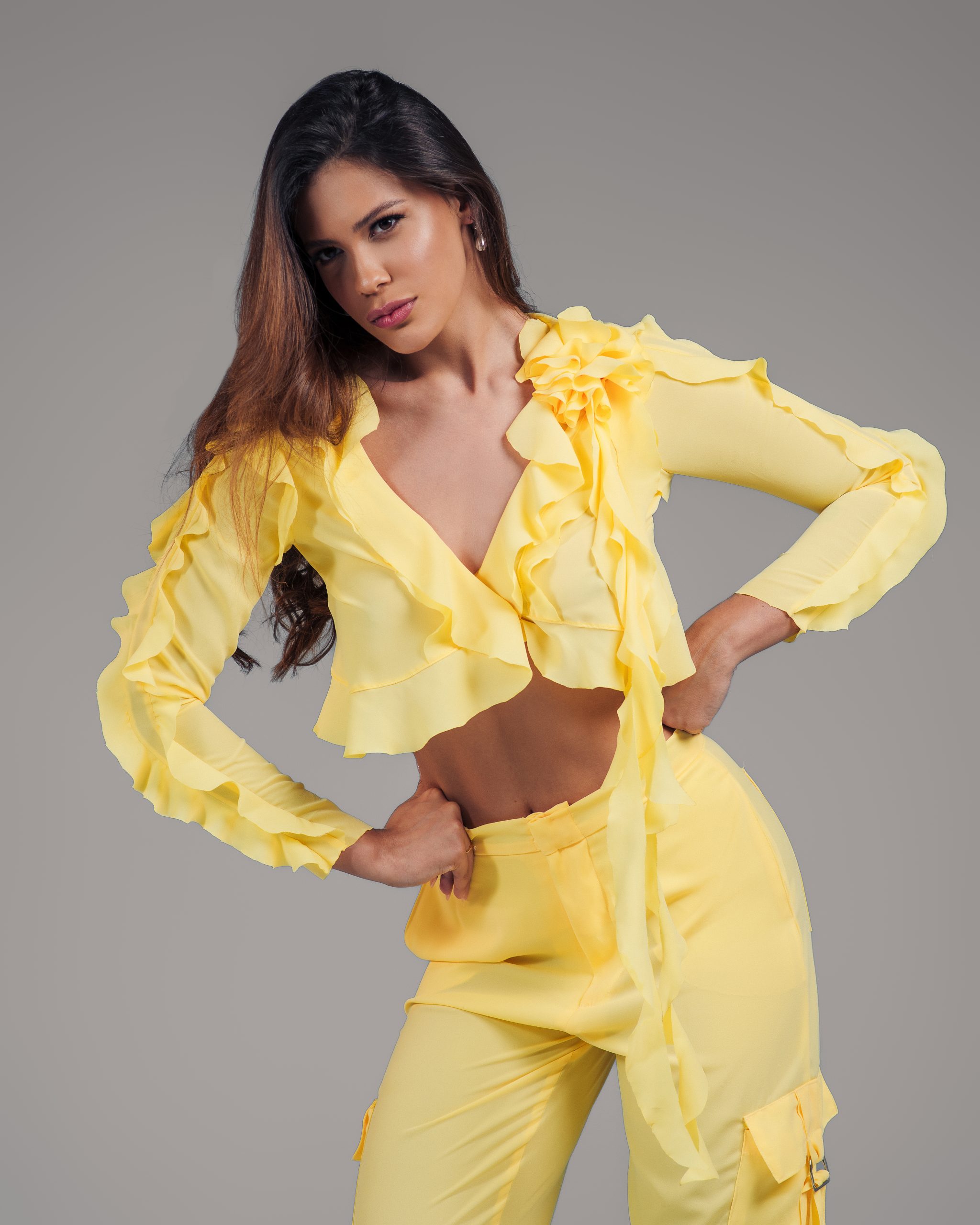 Blusa Cropped Dana Feminina Moderna