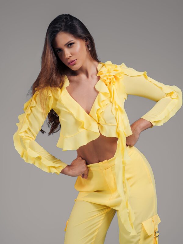 Blusa Cropped Dana Feminina Moderna