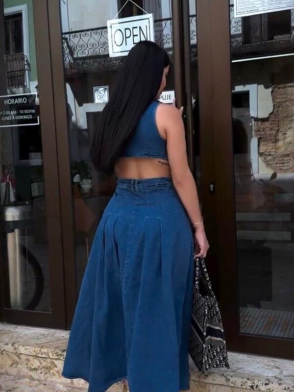 Vestido Jeans Apaixonante