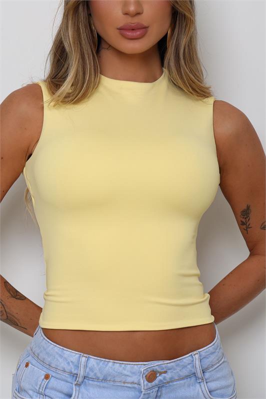 Blusa Regata Gola Alta Karla