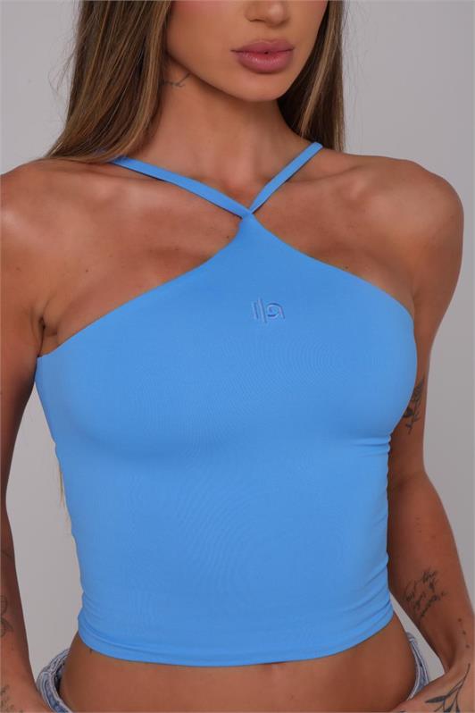 Blusa Regata Frente Única Cruzada Stefane