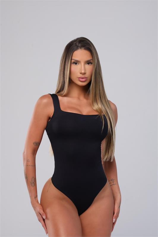 Body Alça Larga Decote Quadrado Juliete
