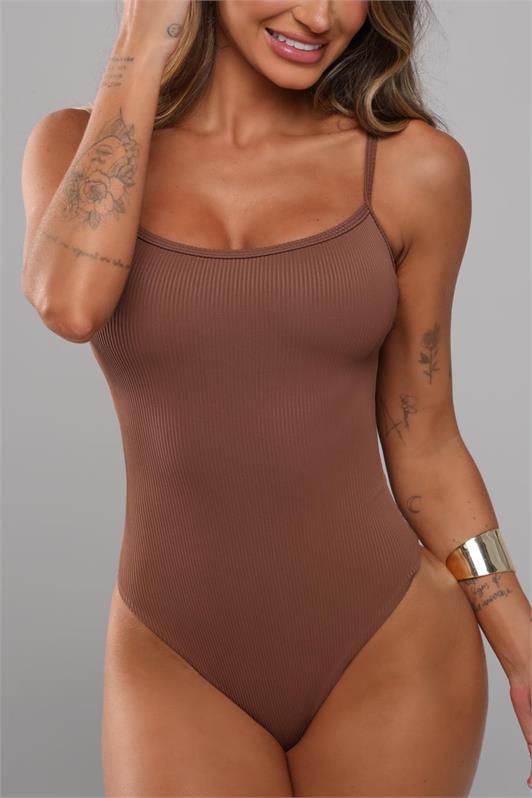 Body Alça Fina Canelado Suzana