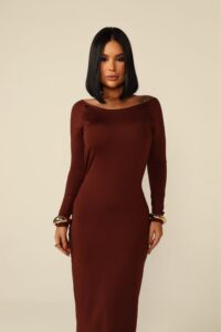 Vestido Longo e Costas Nua Bia Feminino Elegante