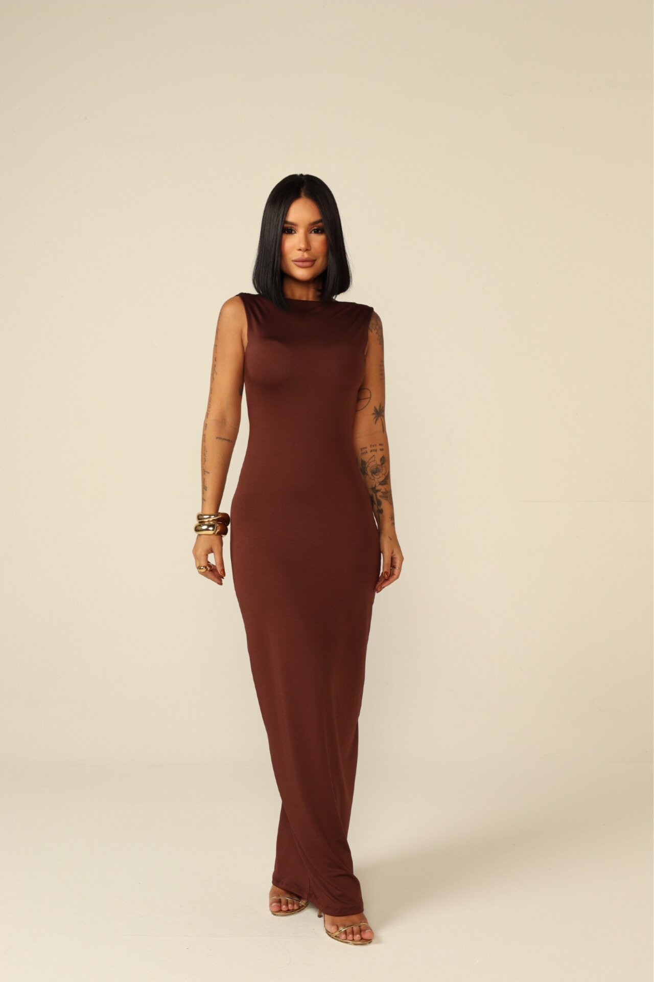 Vestido Longo Costa Nua Elegance