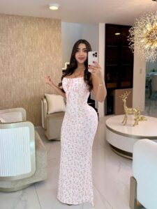 Vestido Flores – Feminino Elegante