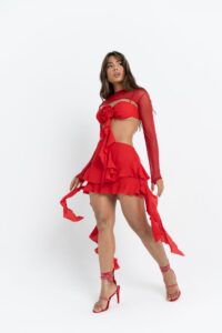 Saia Hananni Feminina Cintura Alta