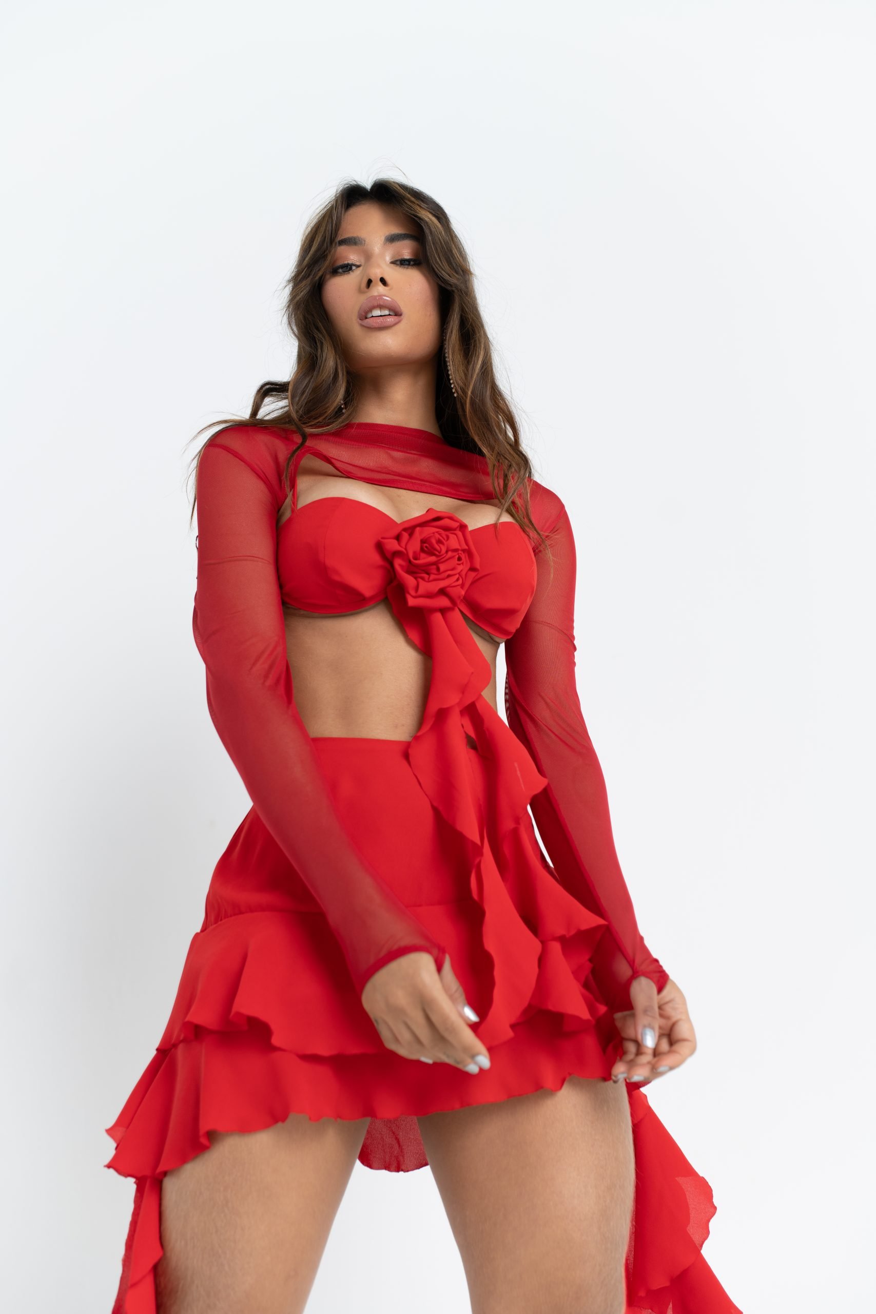 Saia Hananni Feminina Cintura Alta