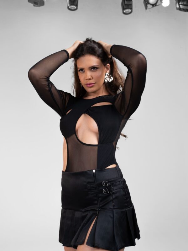 Saia Jeny Feminina Cintura Alta