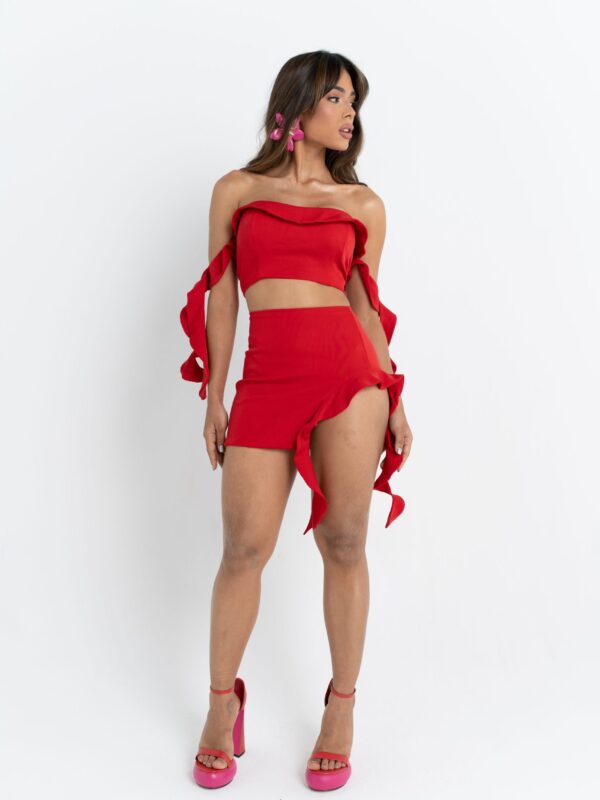 Saia Kiara Feminina Cintura Alta