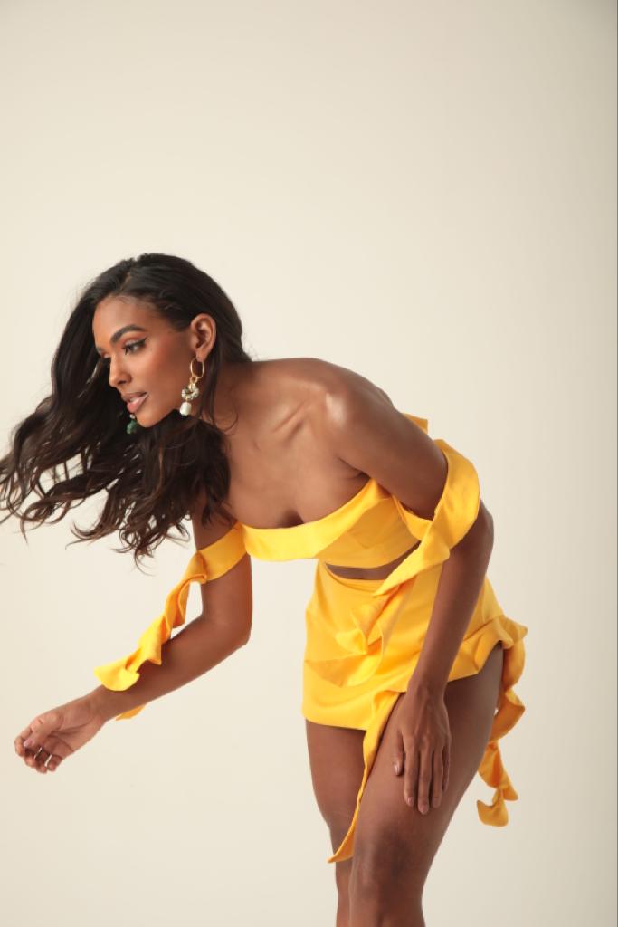 Saia Kiara Feminina Cintura Alta