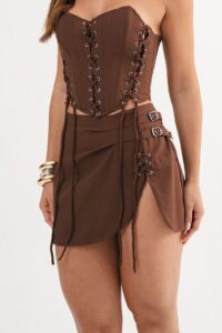 Saia Zoe Feminina Cintura Alta