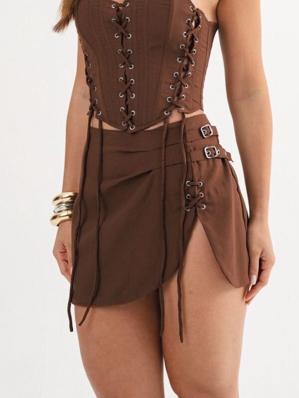 Saia Zoe Feminina Cintura Alta
