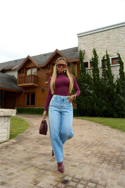 Calca Barrel Jeans Claro