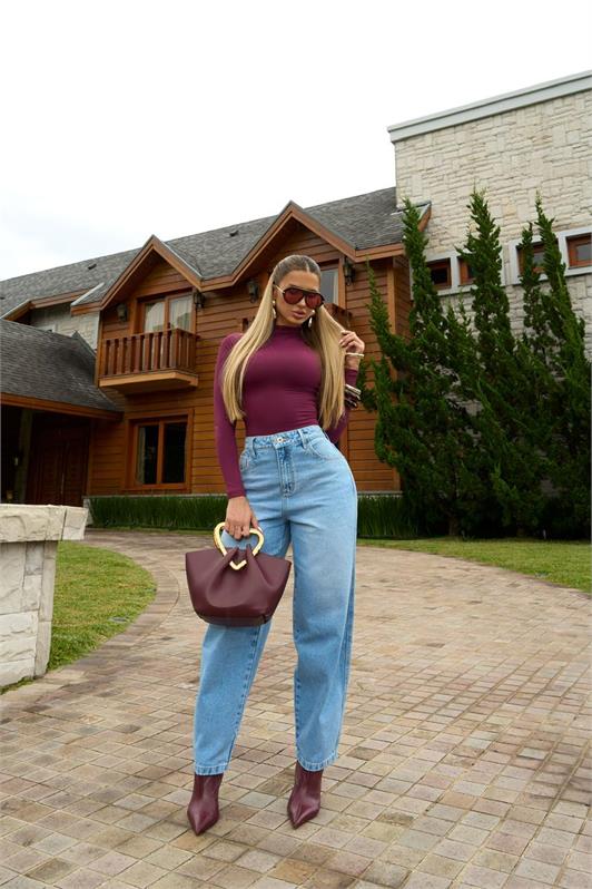 Calca Barrel Jeans Claro