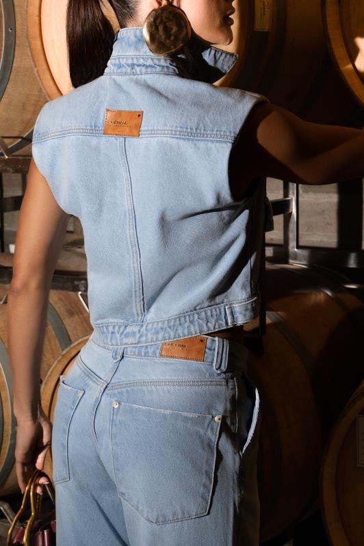 Calca Wide Leg Jeans Claro