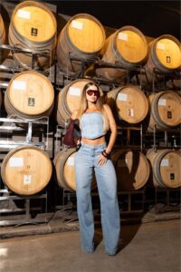 Calça Wide Leg Jeans Premium Feminina Cintura Alta