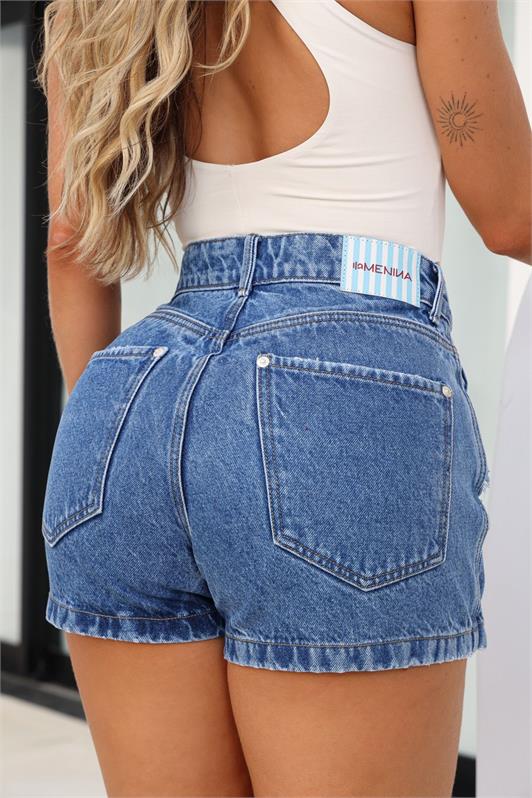 Short Saia Jeans Claro